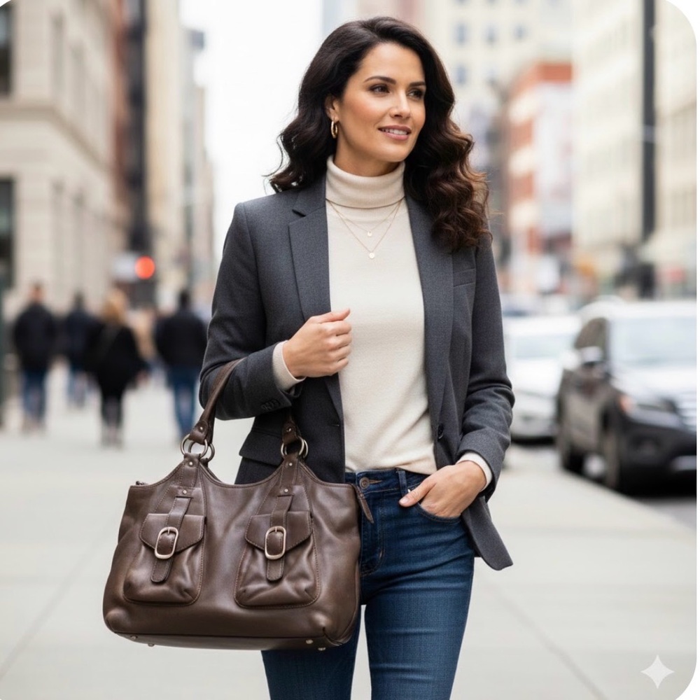 etinenne aigner Brown Leather purse
